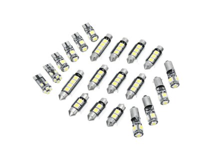 21ks set led osvetleni pro interier bmw 5 e60 e61 2004 2010