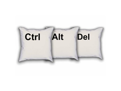 ctrl alt del polstare 100 bavlna 40 cm x 40 cm sede