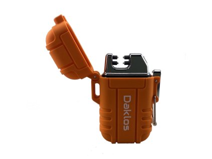 plazmovy nabijeci vodeodolny zapalovac oranzovy zachranarsky