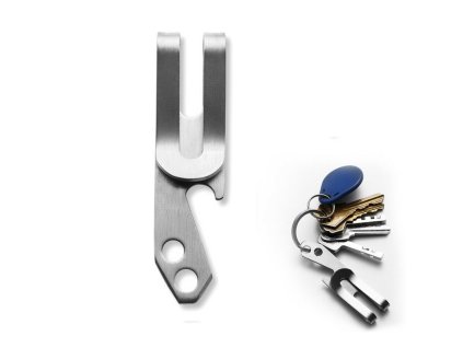 Multifunkční spona na peníze a klíče s otvírákem (Barva Zlatá)