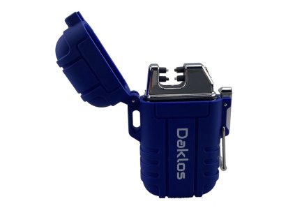 plazmovy nabijeci vodeodolny zapalovac modry