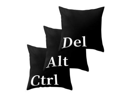 ctrl alt del polstare 45 cm x 45 cm cerny set
