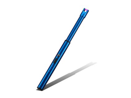 nabijeci plazmovy dlouhy zapalovac na svicky a krb modra