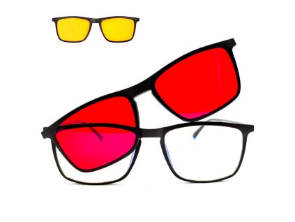 bryle na pocitac 3 v 1 proti 100 modremu a zelenemu svetlu cira zluta a cervena skla zdarma obal a hadrik