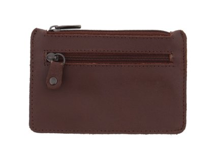 kozene pouzdro na klice a penezenka hovezi kuze hneda