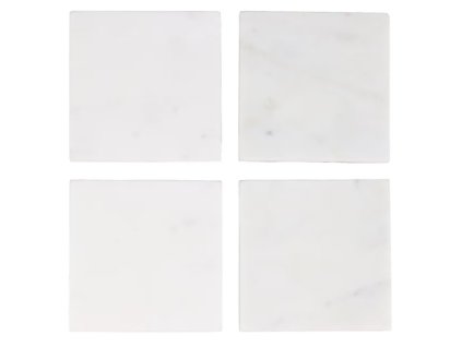 mramorove bile podtacky na stul z praveho mramoru