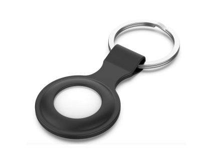 silikonove pouzdro pro apple airtag na klice nebo batoh cerny