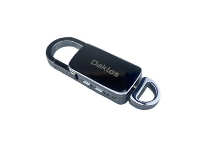 diktafon a mp3 prehravac spykey 8 gb kovovy s karabinou stribrny
