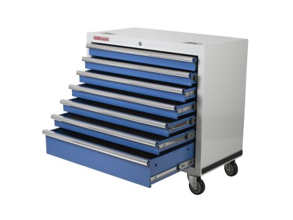 celokovovy dilensky vozik 7 zasuvek mtgc1307wb