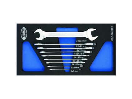 sada plochych klicu v penove vyplni 9 ks liacke38305