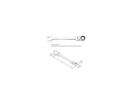 ockoplochy racnovy flexibilni klic 14 mm liarw12m14ht