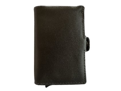 bezpecnostni rfid penezenka a pouzdro na karty tmave hneda prava kuze