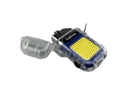 plazmovy nabijeci vodeodolny vetruodolny elektricky zapalovac s led svetlem v darkove krabicce pruhledny cerveny