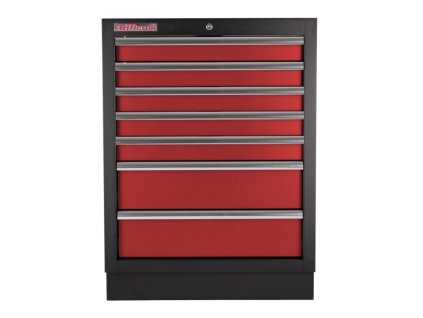 celokovova skrinka s 7 mi supliky profi cervena rtgc1307