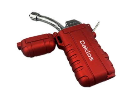 plazmovy nabijeci vode a vetruodolny flexibilni elektricky zapalovac s led svetlem v darkove krabicce zachranarsky cerveny