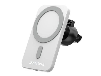 bezdratova nabijecka s magsafe a magneticky drzak do auta bila