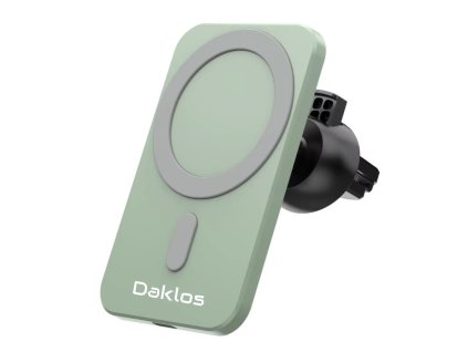 bezdratova nabijecka s magsafe a magneticky drzak do auta zelena
