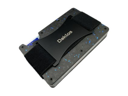 daklos carbon rfid karbonova mini penezenka cernomodra