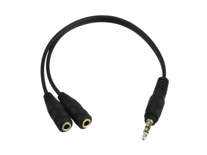 rozdvojka 35 mm jack pro mikrofon i sluchatka