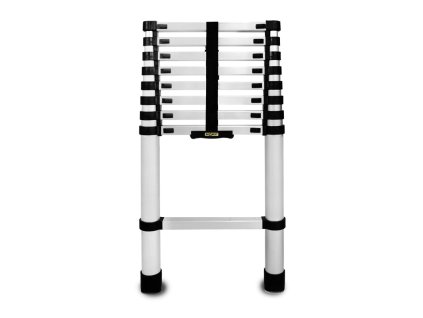 hlinikovy teleskopicky zebrik 9 stupnu 26 m max zatez 125 kg