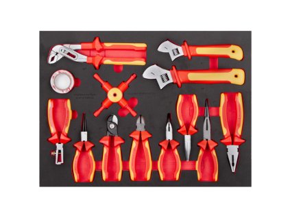 sada vde klesti a rezacek kabelu v penove vyplni 13 ks ah2405