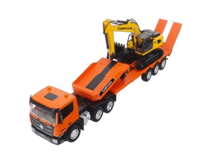 rc set kamion s vlekem a bagr 118 2x dalkove ovladani