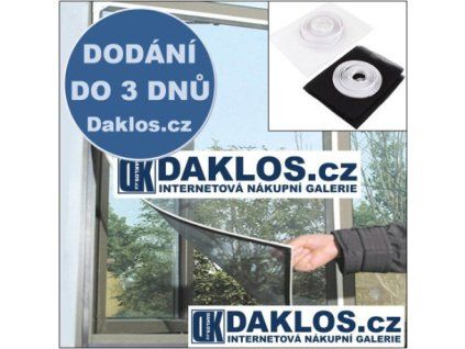 Síťka do okna proti komárům a mouchám (Barva Černá)