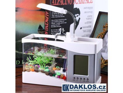 42178 usb akvarium aquarium digitalni hodiny