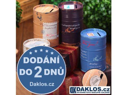 43375 kasicka pokladnicka stary sud barva svetle hneda