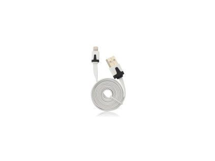 45385 data kabel plochy apple lightning iphone 5 6 7 1m bila ios9