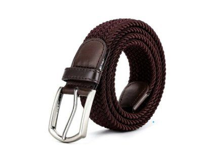 Flexibilní elastický pásek se stříbrnou přezkou (Barva Černá)