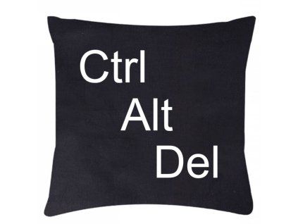 52465 ctrl alt del polstar 100 bavlna 40 cm x 40 cm cerny