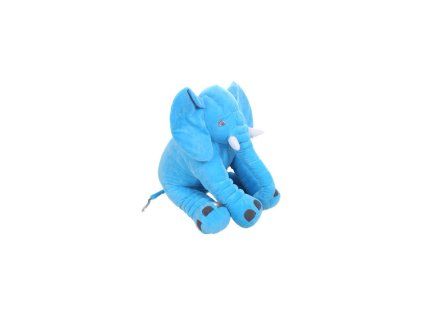 54880 plysovy sedy slon 30 cm modry