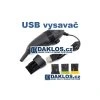 Mini USB vysavač na klávesnici - více barev (Barva Černá)