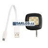 Přídavný LED blesk / svítilna pro telefon do 3,5mm Jack (Barva Černá)