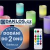 led elektronicka romanticka svicka 7 barev v 1