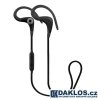 Špuntová bluetooth sluchátka na sport / běhání / jogging (Barva Černá)