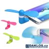 Micro USB větráček / chladič / ventilátor (Barva Černá)