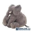 velky giganticky 60 cm plysovy sedy slon