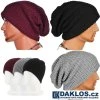 Pletená unisex zimní čepice (Barva Černá)
