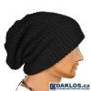 Pletená unisex zimní čepice (Barva Černá)