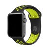 Samurrai sportovní řemínek na Apple Watch - černý / neon (Velikost 38 / 40 mm)