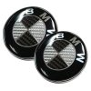 set znaku bmw 82mm 74mm carbon