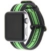 Samurrai sportovní nylonový řemínek na Apple Watch - zelený / černý (Velikost 38 / 40 mm)