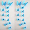 12 kusu 3d nalepka samolepka na stenu modri motyli