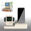 stojanek pro apple iphone airpods styl retro macintosh bily