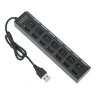 7 usb hub rozbocka vypinaci
