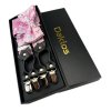 luxusni set stribrny s ruzovym vzorem motylek ksandy sle a kapesnicek v darkovem baleni