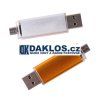 USB / Micro USB Flash disk OTG / Fleška 16 GB pro telefon i počítač (Barva Černá)