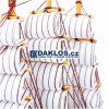 41428 3 drevena lod plachetnice model 20 cm